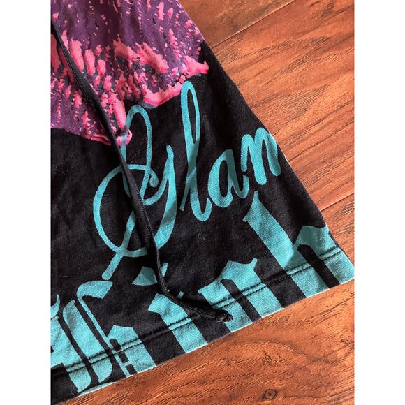 CUSTO Barcelona Flare Sleeve Tunic Top Colorful Bird Print Size  4 Large / L - Picture 6 of 9